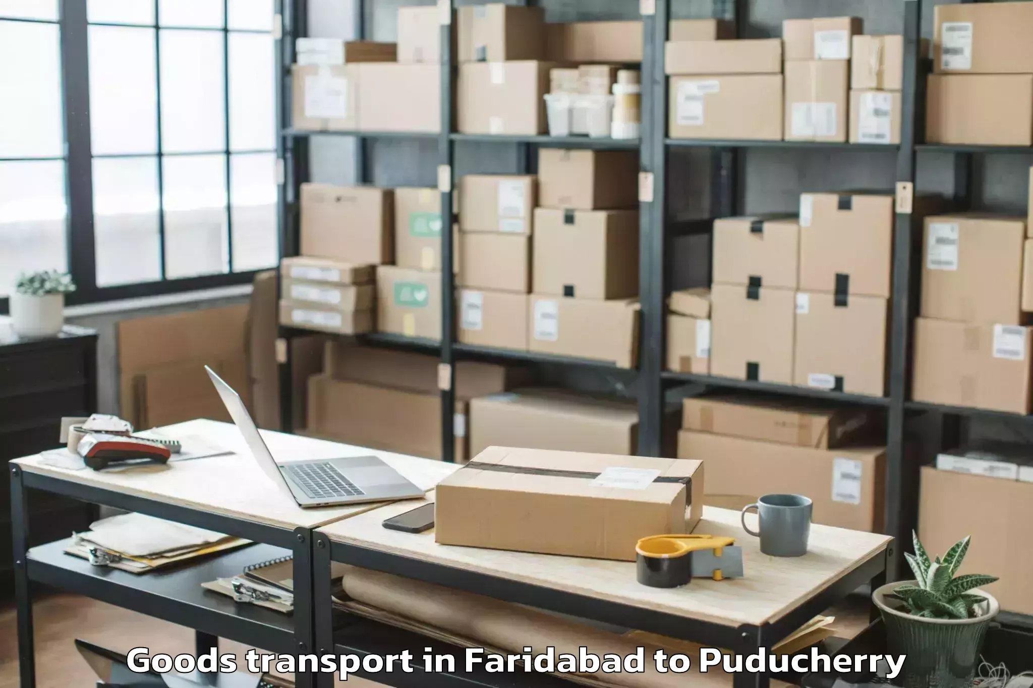 Leading Faridabad to Mahe Goods Transport Provider